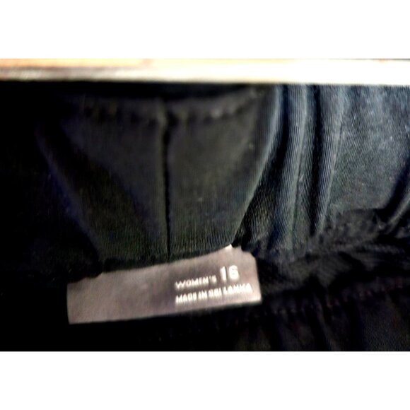 Eddie Bauer Womens Black Pull-On Straight-Leg Pants With Elastic Waist & Pockets - Picture 7 of 13